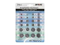 Image de Batterie Arcas Knopfzellen-Set AG1 bis CR2032 (24 St.)