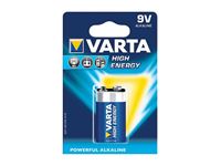 Imagen de Batterie Varta Alkaline HighEnergy E-Block, 6LR61, 9V (1 St.)