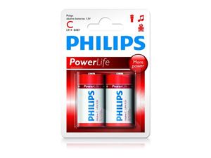 Bild von Batterie Philips Powerlife LR14 Baby C (2 St.)
