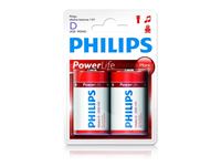 Resim Batterie Philips Powerlife LR20 Mono D (2 St.)
