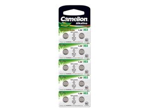 Resim Batterie Camelion Alkaline AG3 0% Mercury/Hg (10 St.)