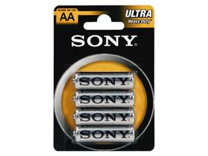 Изображение Batterie SONY Zink-Chlorid Ultra R06 Mignon AA (4 St.)