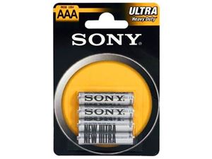 Afbeelding van Batterie SONY Zink-Chlorid Ultra R03 Micro AAA (4 St.)