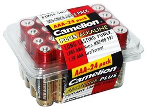 Immagine di Batterie Camelion Alkaline LR03 Micro AAA (Box 24 St.)