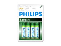 Bild von Batterie Philips Longlife R06 Mignon AA (4 St.)