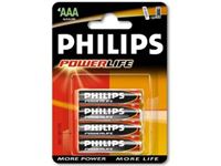 Afbeelding van Batterie Philips Powerlife LR03 Micro AAA (4 St.)