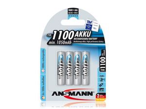 Afbeelding van Akku Ansmann AAA Micro 1100mAH maxE+ (4 Stk)