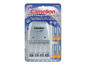 Obrazek Camelion Universal Ladegerät (BC-0902) + 4x AA 2500