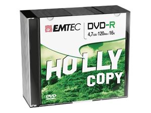 Image de EMTEC DVD-R 4,7 GB 16x Speed - 10stk Slim Case