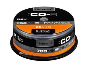 Изображение Intenso CD-R bedruckbar 700MB/80min 52x Speed - 25stk Cake Box