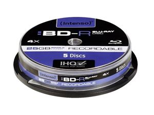 Picture of Intenso BD-R Recordable 25GB 4x Speed - 5stk Cake Box