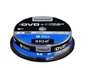 Afbeelding van Intenso DVD+R 8,5 GB DL Double Layer 8x Speed - 10stk Cake Box