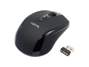 Изображение LogiLink 2,4 GHz Wireless Travel Maus Micro Schwarz (ID0031)