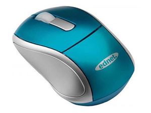 Resim Ednet Notebook Wireless Mini Mouse 2.4 GHz Optical (blau)