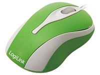 Εικόνα της LogiLink Mini USB optische Maus (ID0024) Grün-Weiss