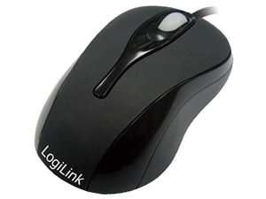 Resim LogiLink Mini USB optische Maus (ID0025) schwarz