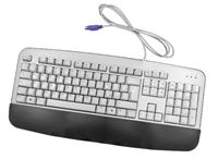 Изображение Tastatur mit Handgelenkauflage PS/2 für PC, ital. Layout 5211A, BTC