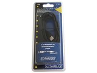 Bild von Schwaiger USB 2.0 Anschlusskabel USB A zu USB Micro B 1,8m schwarz