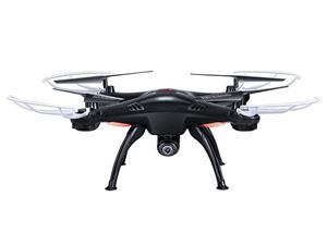 Resim Quad-Copter SYMA X5SW 2.4G 4-Kanal mit Gyro + Kamera (Schwarz)