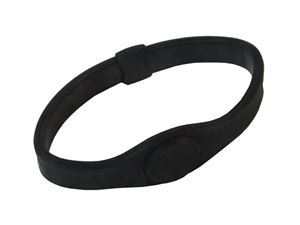 Resim Balance Silikon Armband für verbesserte Balance, Flexibilität und Stärke (Größe LARGE, schwarz)