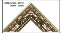 Afbeelding van Holzrahmen Prunkrahmen Lotus Silber - Profilbreite 41mm. Der Rahmen wird zur Selbstmontage* geliefert.