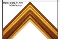 Afbeelding van Holzrahmen Prunkrahmen Milano Gold - Profilbreite 44mm. Der Rahmen wird zur Selbstmontage* geliefert.
