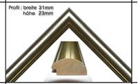 Afbeelding van Holzrahmen Prunkrahmen Elite Silber ( Gold krakeliert ) - Der Rahmen wird zur Selbstmontage geliefert. 