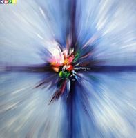 Εικόνα της Modern Abstrakt - Strahlen der Natur x80288 100x100cm Ölgemälde handgemalt Zeitgenössisch Ölbild