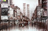 Bild von Abstrakt Modern New York 5th Avenue d80594 60x90cm schönes zeitgenössisches Ölgemälde handgemalt