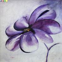 Εικόνα της Modern Abstrakt blaue Blume h80437 90x90cm schönes zeitgenössisches Ölgemälde handgemalt