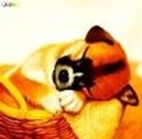 Εικόνα της Modern Art - Gesicht eines träumenden Hundes g82808 80x80cm putziges Ölbild