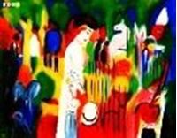 Bild von August Macke - Großer Zoologischer Garten b83092 40x50cm Ölbild handgemalt