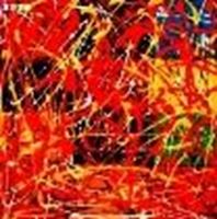 Afbeelding van Homage of Pollock - Dripping over cubes g83333 80x80cm abstraktes Ölgemälde handgemalt