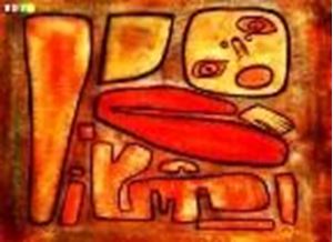 Εικόνα της Paul Klee - Angstausbruch III i83352 80x110cm abstraktes Gemälde handgemalt