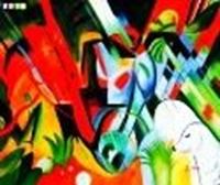 Afbeelding van Franz Marc - Im Regen c83715 50x60cm exzellentes Ölgemälde handgemalt