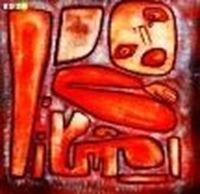 Afbeelding van Paul Klee - Angstausbruch III g83899 80x80cm abstraktes Gemälde handgemalt