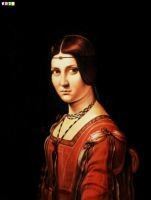 Εικόνα της Leonardo da Vinci - Portrait der Lucrezia Crivelli a85005 30x40cm meisterhaftes Ölbild Museumsqualität