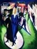 Afbeelding van Ernst Ludwig Kirchner - Potsdamer Platz a85038  30x40cm exquisites Ölbild