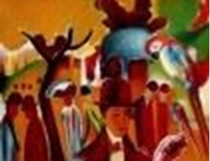 Εικόνα της August Macke - Im zoologischen Garten a85125  30x40cm Ölgemälde handgemalt