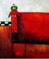 Resim Pop Art - Der lustige rote Hund c85315  50x60cm Ölbild handgemalt