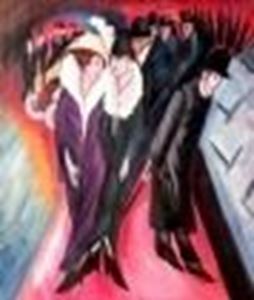 Εικόνα της Ernst Ludwig Kirchner - Straßenszene Berlin c85381  50x60cm exquisites Ölbild