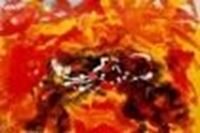 Bild von Abstract - The orange stereosphere d85986 60x90cm abstraktes Ölgemälde