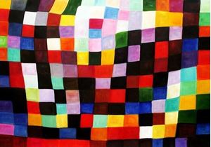 Εικόνα της Paul Klee - Maibild k86170 90x120cm abstraktes Ölgemälde handgemalt