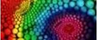 Obrazek Abstrakt 60´s molekulare Geometrie t86194 75x180cm farbenfrohes Ölgemälde