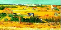 Bild von Vincent van Gogh - Erntelandschaft f86629 60x120cm Gemälde handgemalt