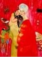 Afbeelding van Gustav Klimt - Freundinnen k86731 90x120cm eindrucksvolles Gemälde handgemalt