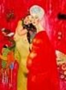 Afbeelding van Gustav Klimt - Freundinnen k86731 90x120cm eindrucksvolles Gemälde handgemalt