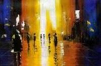 Bild von Abstrakt - Berlin Galeries Lafayette d87058 60x90cm abstraktes Ölbild handgemalt