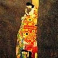 Resim Gustav Klimt - Die Hoffnung e87353 60x60cm Jugendstil Ölbild