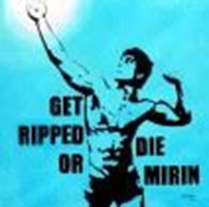 Εικόνα της M. Lorenz - ZYZZ get ripped or die mirin m87269 120x120cm exquisites Ölgemälde